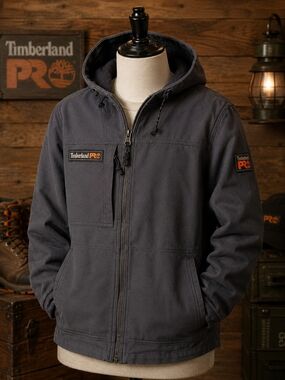 Timberland PRO Men's Hooded Work Jacket — Charcoal